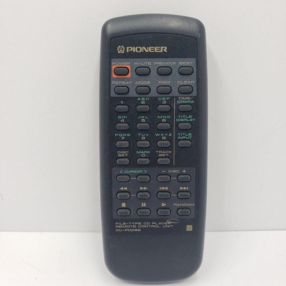 Pioneer CU-PD089 CD Player Remote Control OEM Genuine For PD-F957 PD-F908
